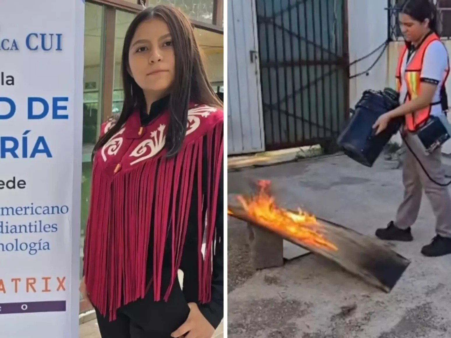 Jovem de 16 anos testa nova forma de combater fogo usando som